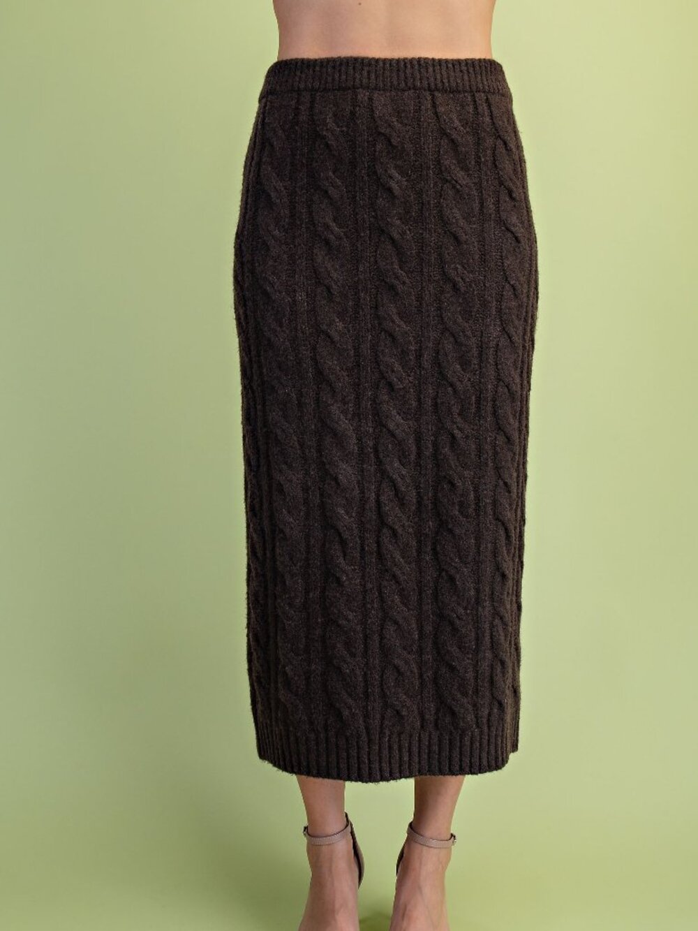 Gigio's Cable-knit Midi Skirt